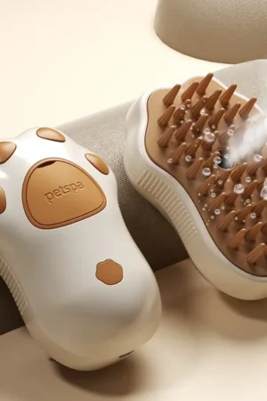 Brosse vapeur 3-en-1 pour chiens et chats – Nettoyage, massage & anti-poils