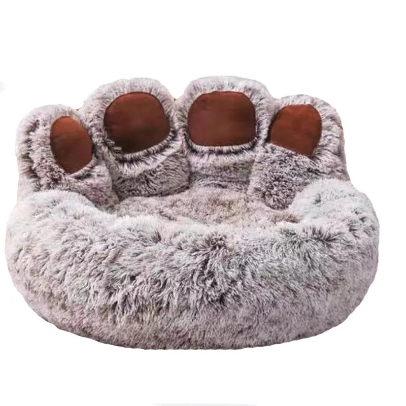 Panier moelleux en peluche pour chien et chat – Grand coussin doux et confortable, idéal pour un sommeil réparateur – Image 9