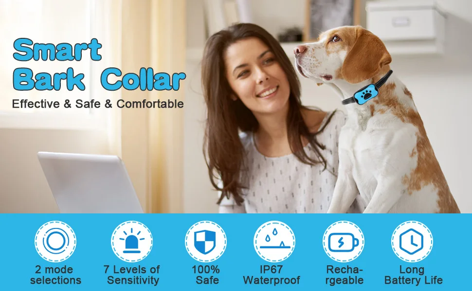 Dites adieu aux aboiements excessifs – Collier ultrasonique rechargeable, doux et efficace pour tous les chiens – Image 11