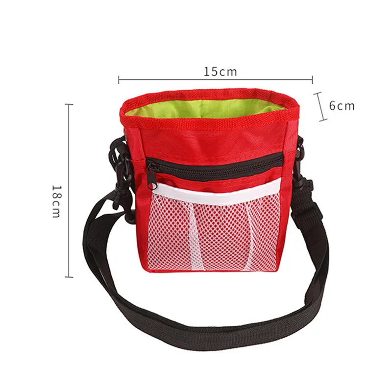 Sac de friandises pour chien – Pochette de dressage multifonction, portée à la taille ou en bandoulière, idéale pour les promenades – Image 9